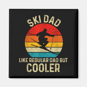 Funny ski dad shirt skier fathers skiing gift dad magnet