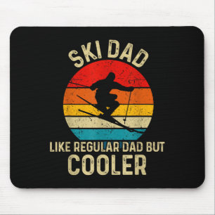 Funny ski dad shirt skier fathers skiing gift dad mouse pad