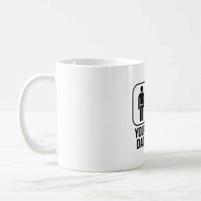 Funny Ski Dad vs Your Dad Graphic Design Coffee Mug (Left)