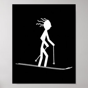 Funny Ski Shirts Skiing Shirts Snow Ski T Shirt Poster