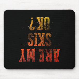 Funny Ski Themed For Men Women Mountain Skiing Lov Mouse Pad