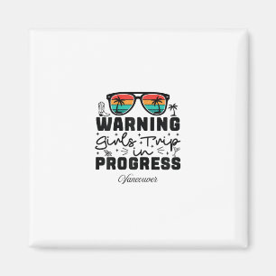 Funny Ski Trip Newly Wedding Couple Skiing Matchin Magnet
