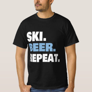 FUNNY SKI TRIP SKIING & BEER LOVER GIFT FOR MEN &  T-Shirt