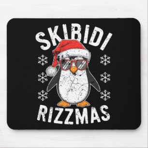 Funny Skibidi Rizzmas Christmas Rizz Santa Claus C Mouse Pad