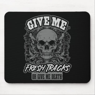 Funny Skier – Powder Chaser Sarcastic Skiing Quote Mouse Pad