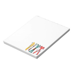 Funny Skiing Colourful Ski Skier Notepad