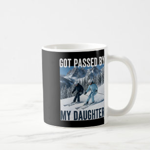 Funny Skiing Dad Joke Got Ped By Daughter Slopes Coffee Mug