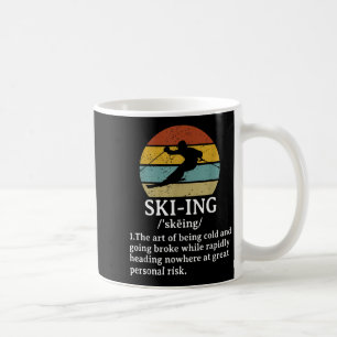 Funny Skiing Definition Ski Gifts Idea For Skiers  Coffee Mug
