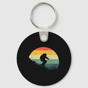 Funny Skiing Design For Men Women Downhill Ski Lov Key Ring