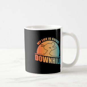 Funny Skiing Design For Men Women Ski Downhill Ski Coffee Mug