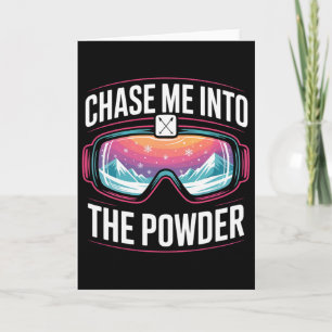 Funny Skiing For Men And Women. Ski Mountain Card