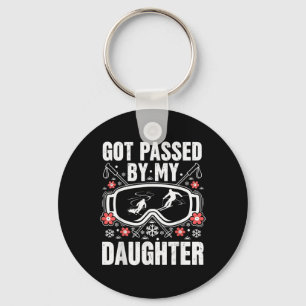 Funny Skiing Got Ped By My Daughter Daddy Ski Key Ring