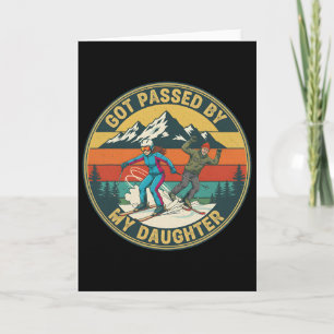 Funny Skiing Got Ped By My Daughter Ski Vintage Fa Card