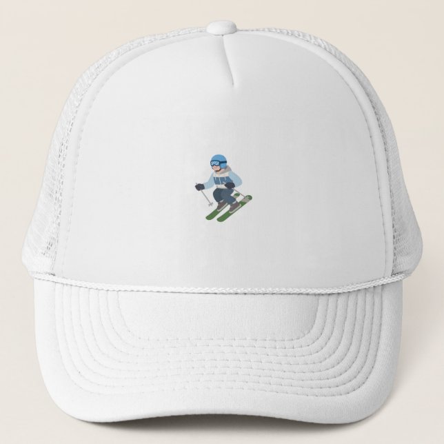 Funny Skiing Hat | Eat Sleep Ski Repeat Beanie (Front)