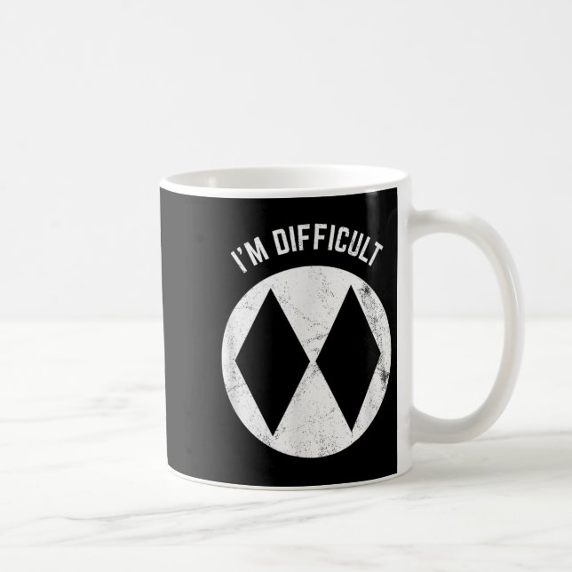 Funny Skiing Im Difficult For Advanced Skiers  Coffee Mug (Right)