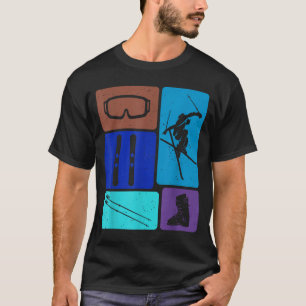Funny skiing ski snow adventure winter sports T-Shirt