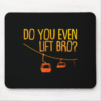 Funny skiing snowboarding design for men women mouse pad
