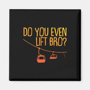 Funny Skiing Snowboarding Design For Men Women Sno Magnet
