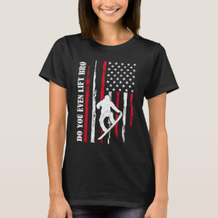 Funny skiing snowboarding design for men women T-Shirt
