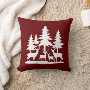 Funny Skinny Pine Tree Summer Hiking Camping  Cushion