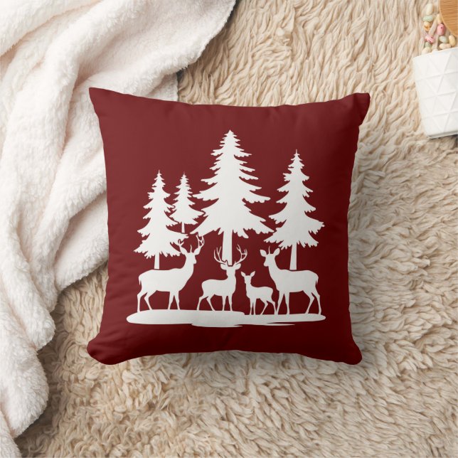 Funny Skinny Pine Tree Summer Hiking Camping  Cushion (Blanket)