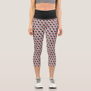 Funny skull cartoon monster capri leggings