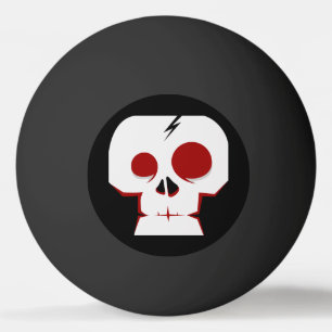 Funny skull cartoon monster ping pong ball