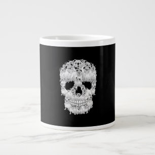 Funny Skull Costume Men Women Bulldog Lover Gifts Large Coffee Mug