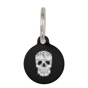 Funny Skull Costume Men Women Bulldog Lover Pet Tag