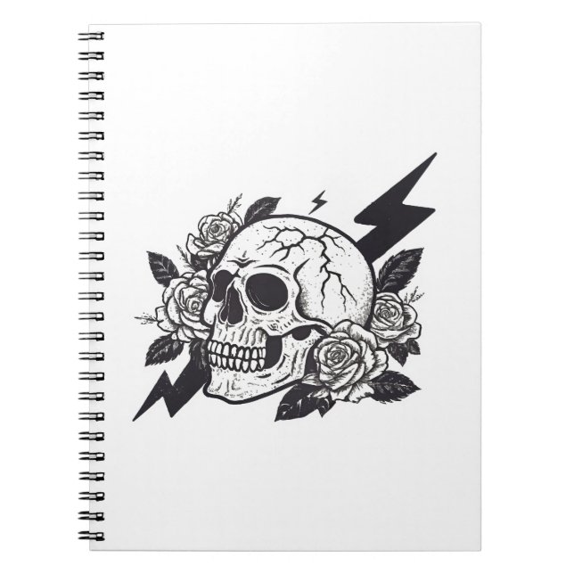 Funny Skull Lover Notebook (Front)