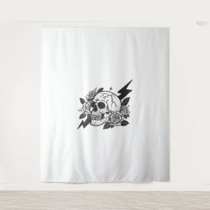 Funny Skull Lover Tapestry
