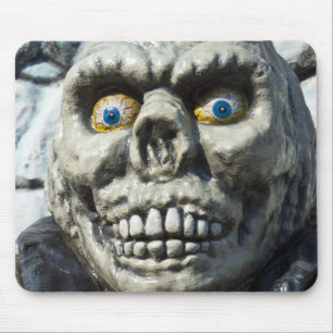 Funny Skull Mouse Pad