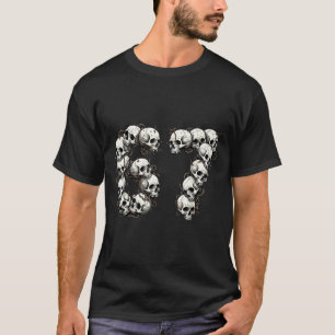 Funny Skulls 6 7 Meme Six Seven Love Halloween  T-Shirt