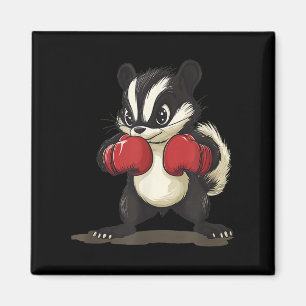 Funny Skunk Costume With Boxing Gloves For Boys An Magnet