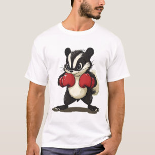 Funny Skunk Costume With Boxing Gloves For Boys An T-Shirt