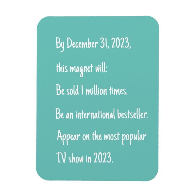 Funny Sky Blue Vision Magnet (Vertical)