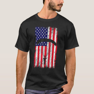 Funny Sky Paraglider Paramotor Paragliding America T-Shirt