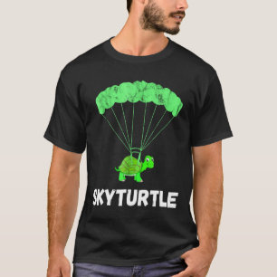 Funny Skydiver Turtle Skydiving Parachute Jumping  T-Shirt