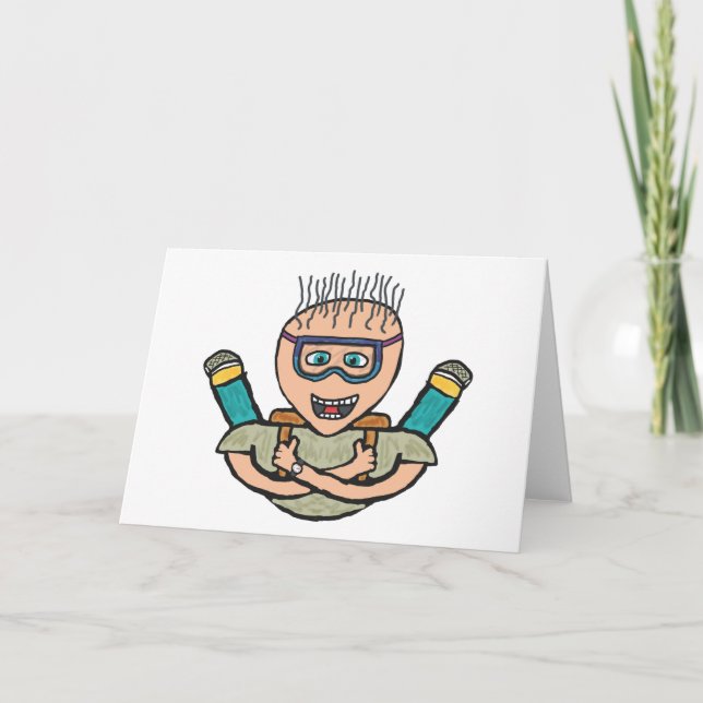 Funny Skydiving Card (Front)