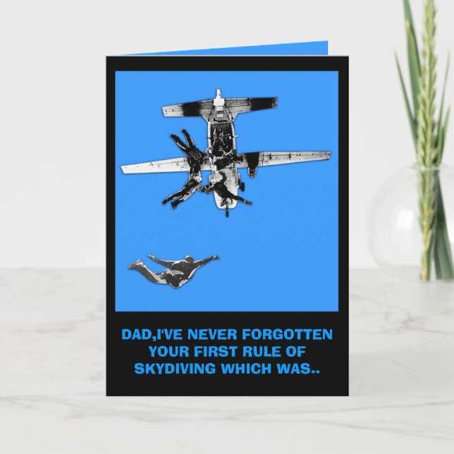 Funny skydiving card (Front)
