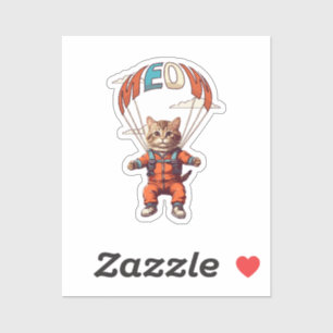Funny Skydiving Cat