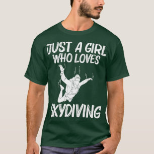 Funny Skydiving For Girls Kid Parachuting Jumping T-Shirt