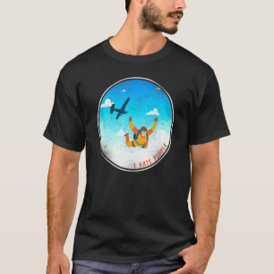 Funny Skydiving I Hate People Vintage T-Shirt
