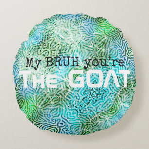 Funny slang teenage room round cushion