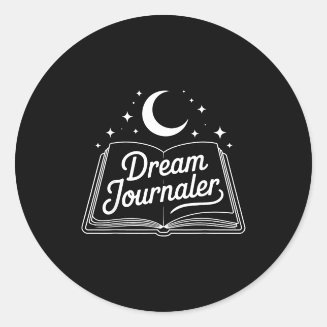 Funny Sleep Hygiene Dream Journaling Status Symbol Classic Round Sticker (Front)