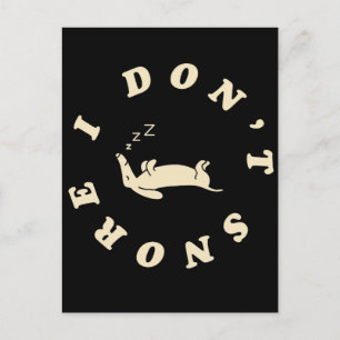 Funny Sleeping Dog Postcard