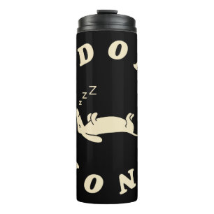 Funny Sleeping Dog Thermal Tumbler