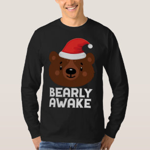 Funny Sleeping Lazy Bearly Awake Brown Bear Christ T-Shirt