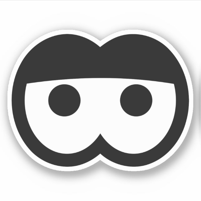 Funny Sleepy Cartoon Eyeball Vinyl (Front)