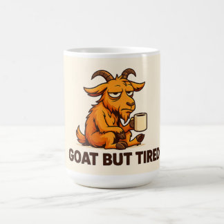 Funny Sleepy Goat Mug for Coffee Addicts